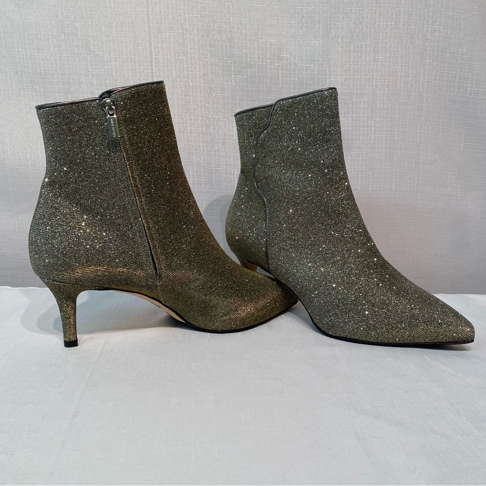 SARAH FLINT Perfect Dress Bootie 60 Gunmetal Lame Italy Size IT/Eu 41 Comfort